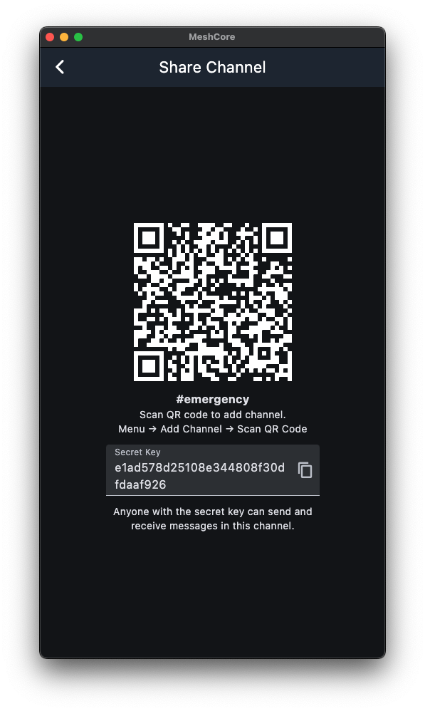 emergency channel