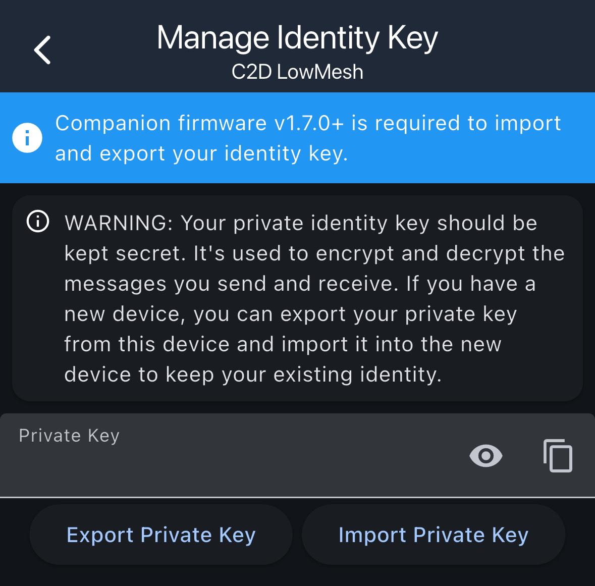 Manage Key