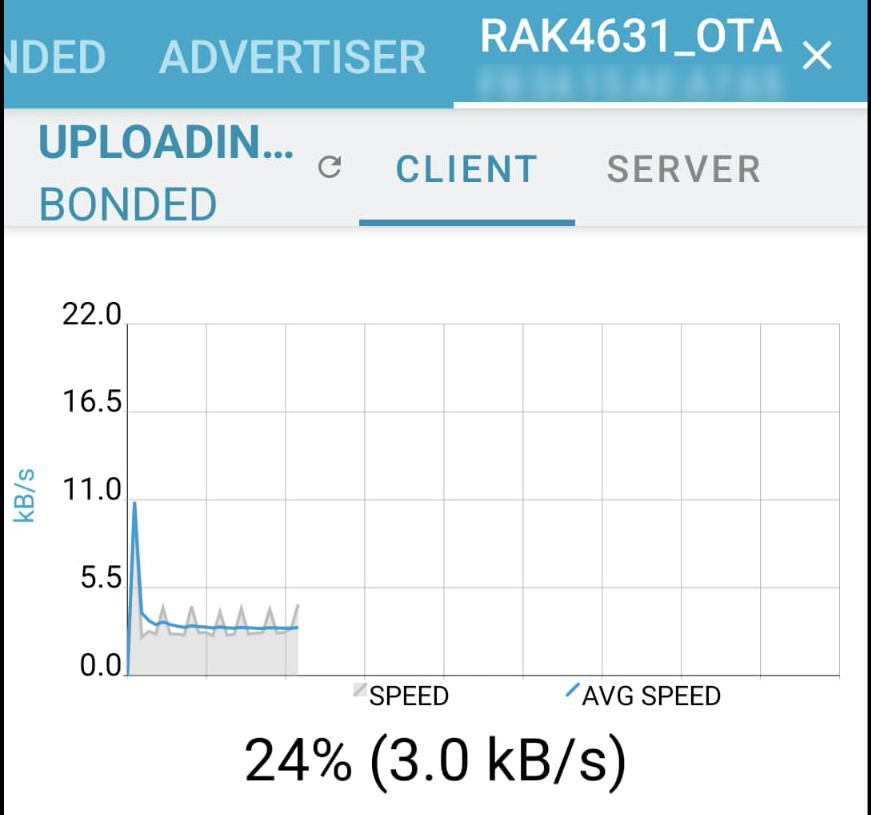nRF connect upload