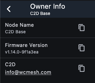 Owner information