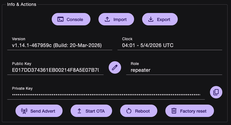 Repeater Info