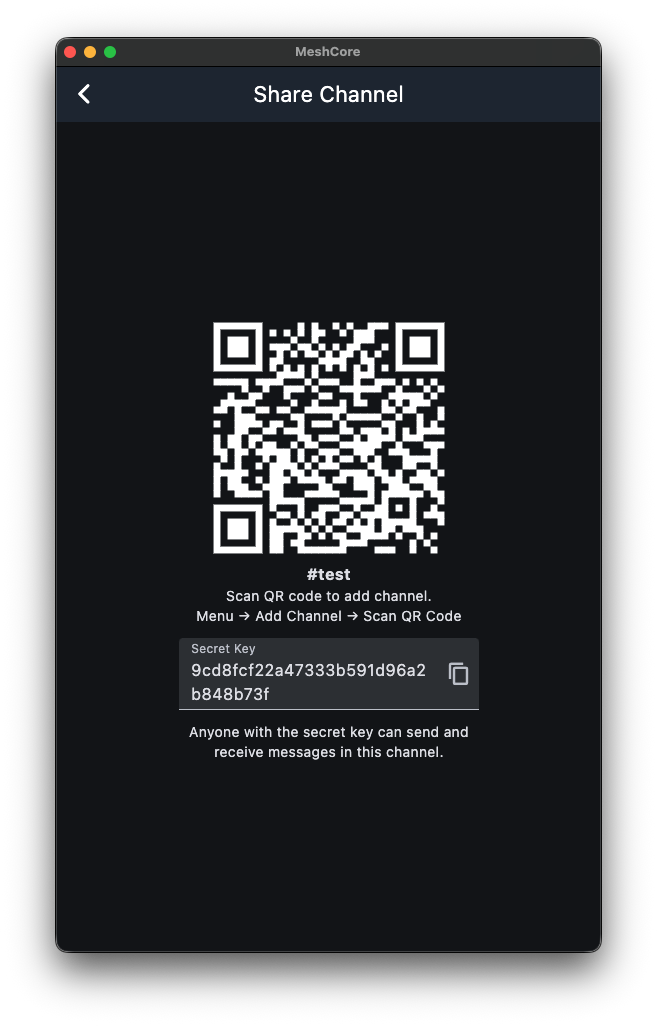 test channel