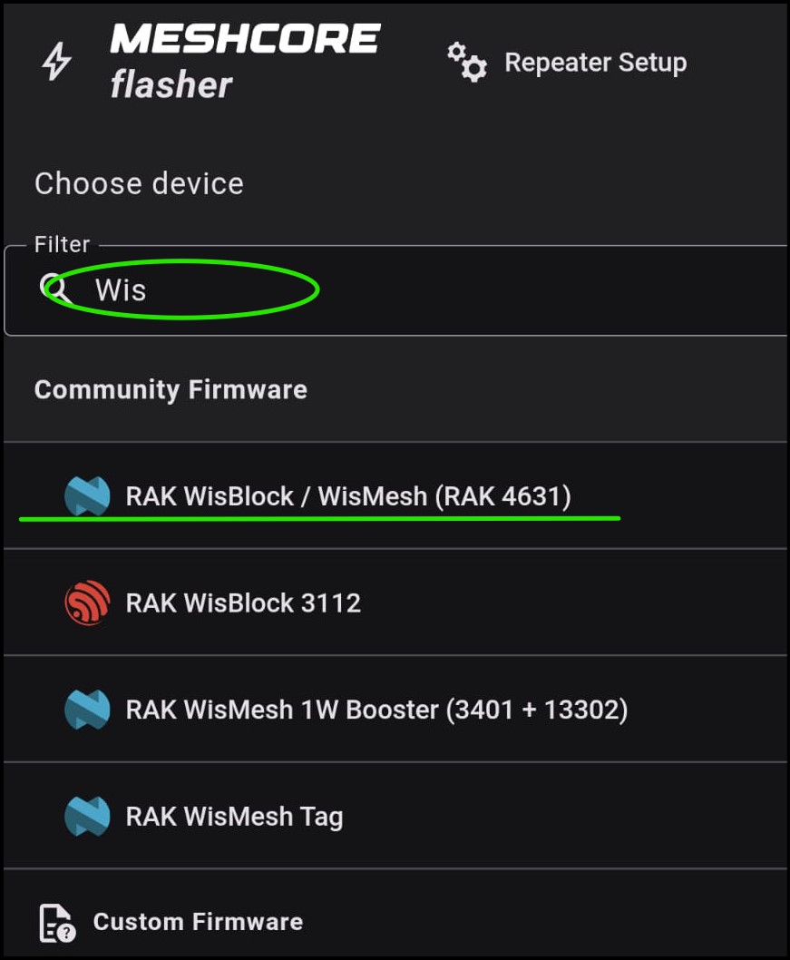 WisBlock Name Search